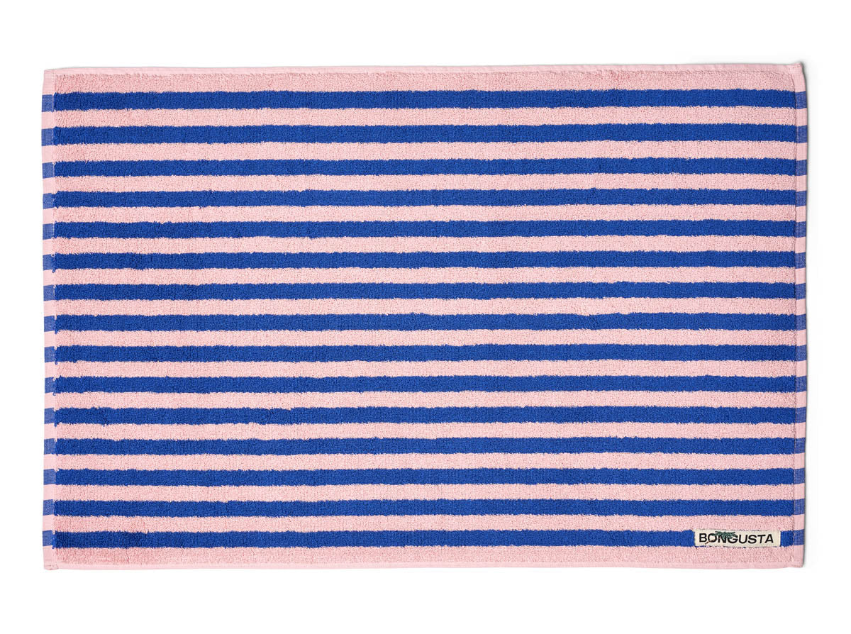 Naram Bath Mat Dazzling Blue & Rose