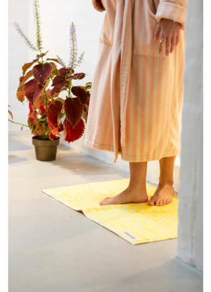 Naram Bath Mat Pristine & Neon Yellow