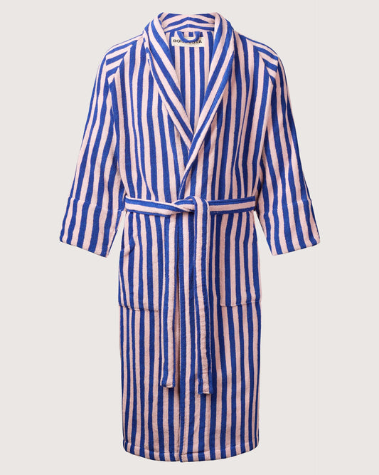 Naram Bathrobe Dazzling Blue & Rose