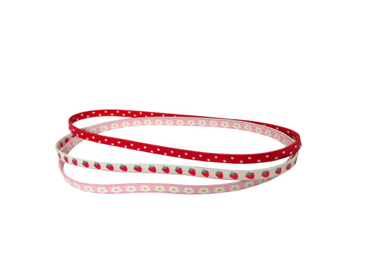 Strawberry Fair Elastic Headband Pack