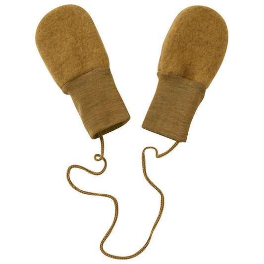 Wool Baby Mittens: Saffron Mix