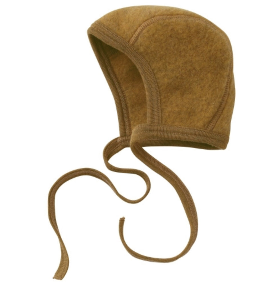 Baby Merino Wool Bonnet:  Saffron Melange