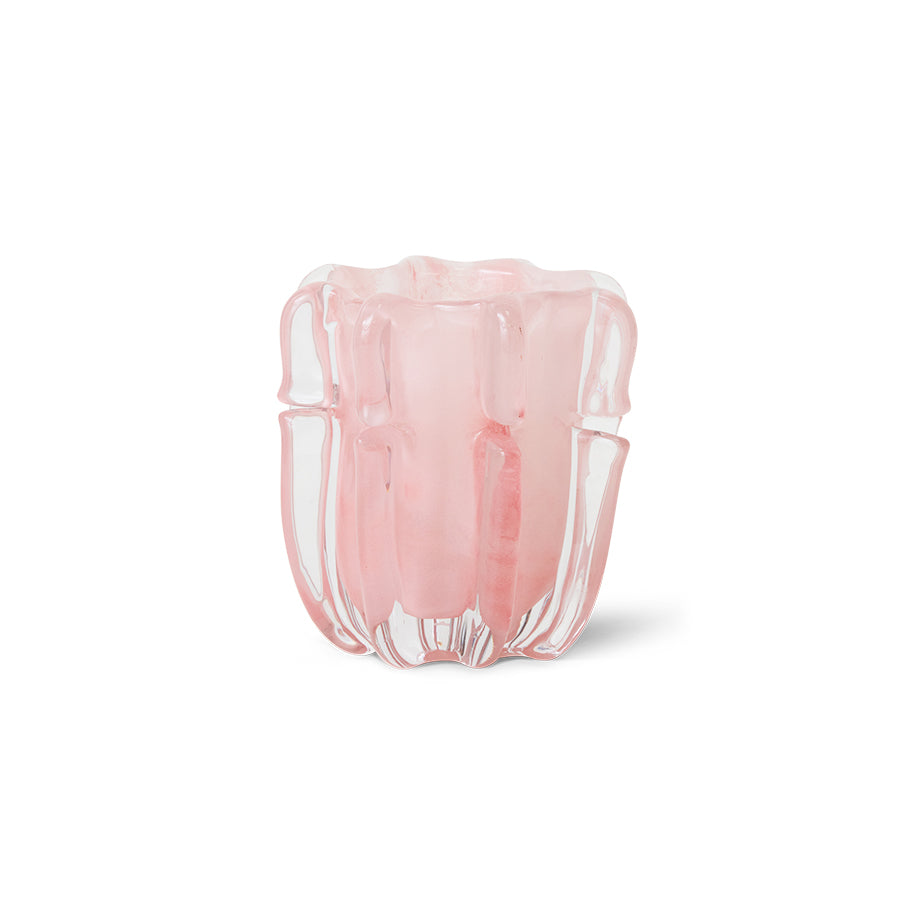 Coralla Candle Holder: Soft Pink