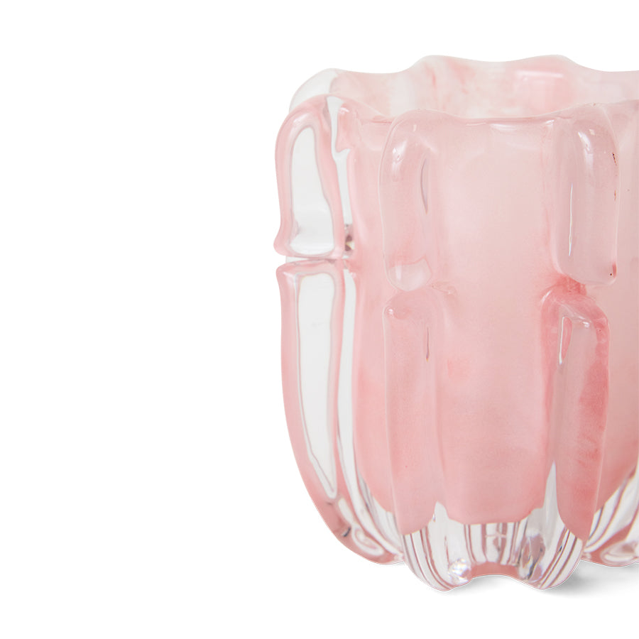 Coralla Candle Holder: Soft Pink