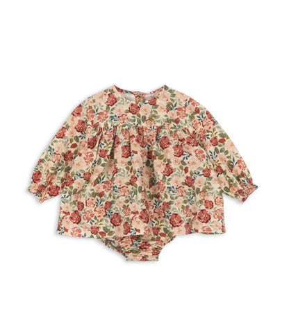 Bella Frill Baby Romper: Tango