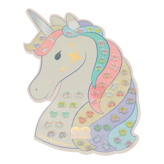 Stick On Earrings: Unicorn