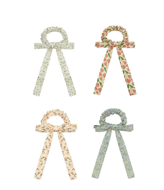Floral Bow Scrunchies