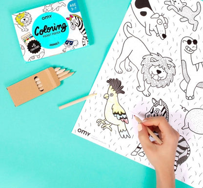 Animal Pocket Colouring