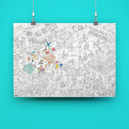 Giant Colouring Poster: Pony Club