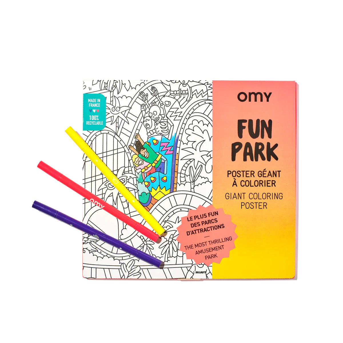 Giant Colouring Poster: Fun Park