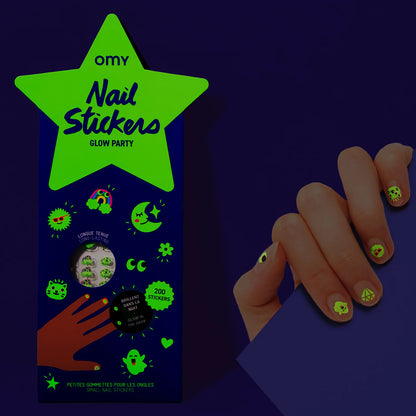 Omy Nail Stickers Glow Party