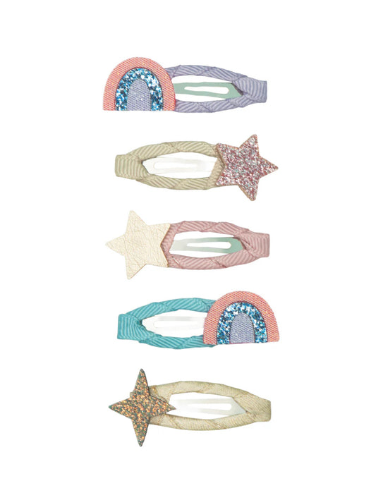 Rainbow & Star Clips