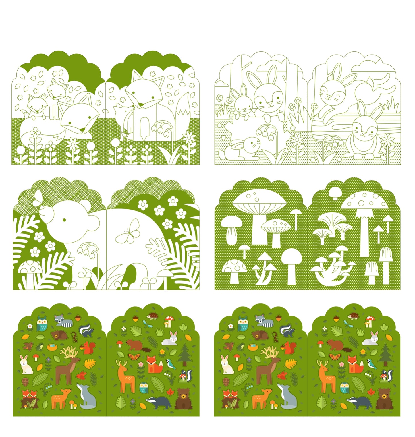 Woodland Colouring & Sticker Book