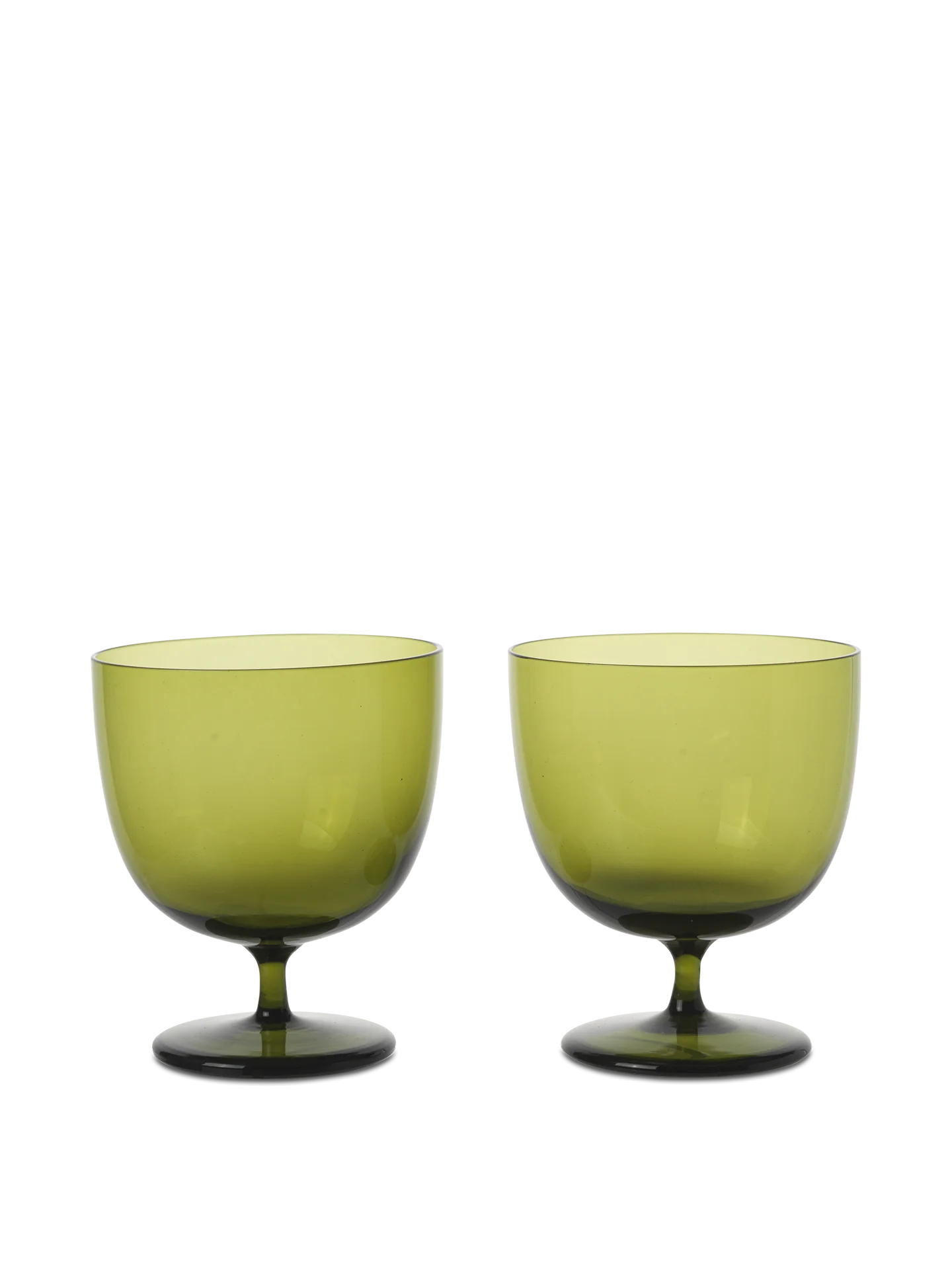 Host Water Glasses Set Of 2 Moss Green