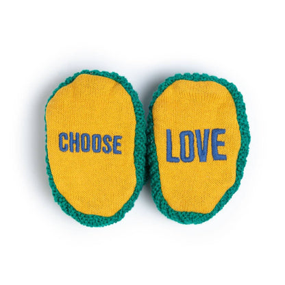 Sophie Home Choose Love Slippers Green