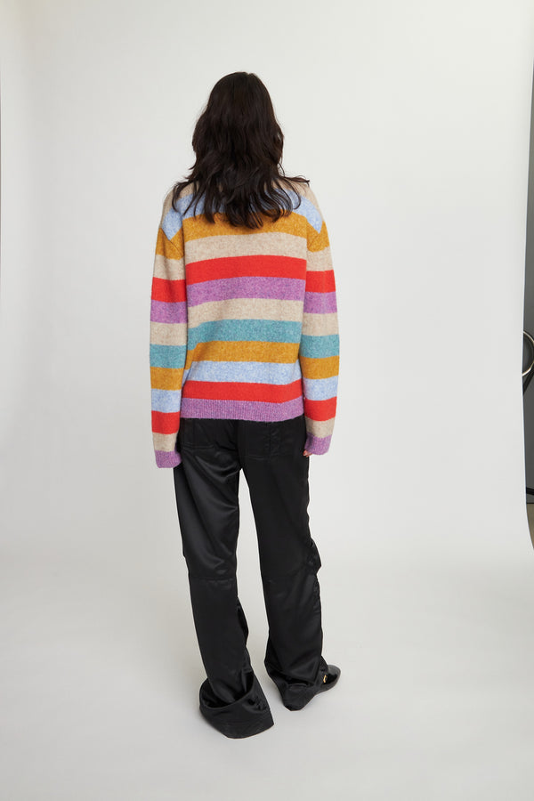 Multicolour Stripe Knit-Multicolour