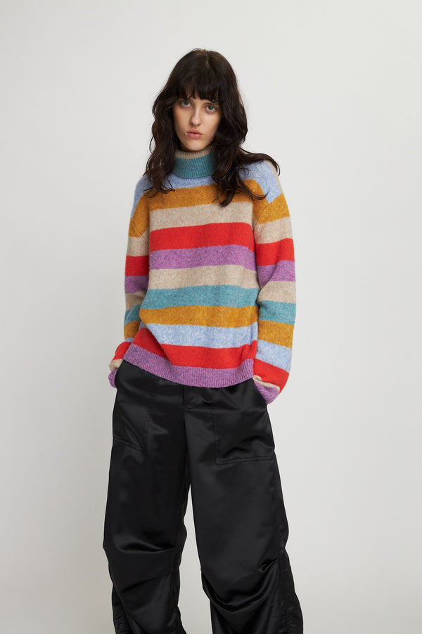 Multicolour Stripe Knit-Multicolour