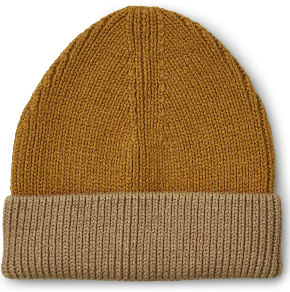 Liewood Ezra Beanie - Golden Caramel/ Oat Mix