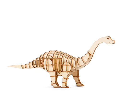 Kikkerland - Apatosaurus 3D Wooden Puzzle