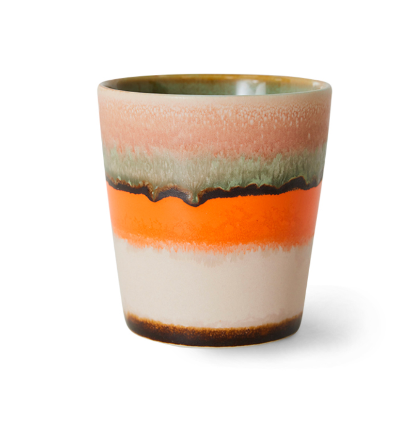 70s Ceramic Coffee Mug Single - Burst