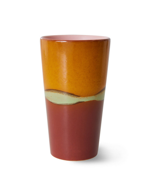 70’s Latte Mug Single - Clay
