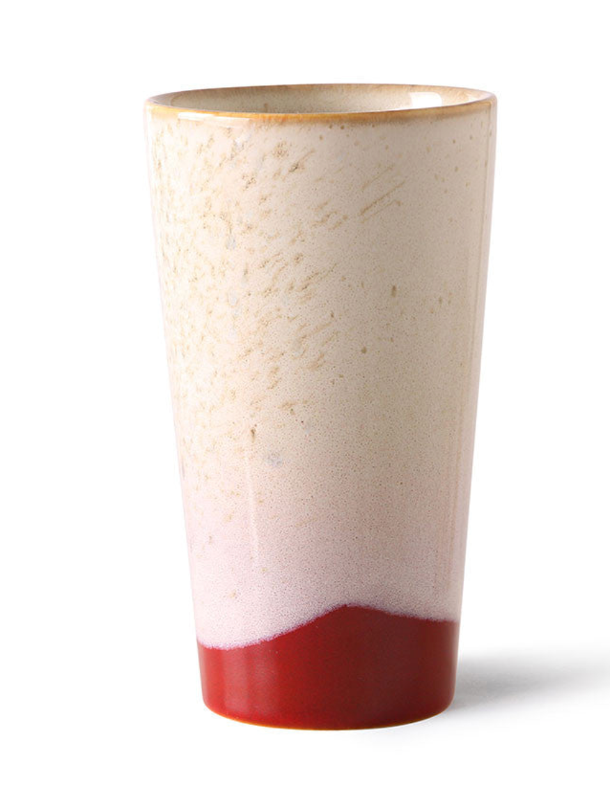 70s Ceramic: Latte Mug Single - Frost