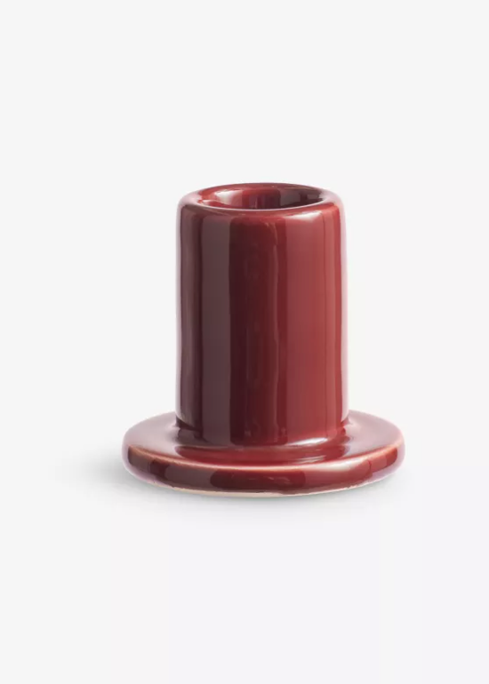 Tube Candle Holder  - Brown