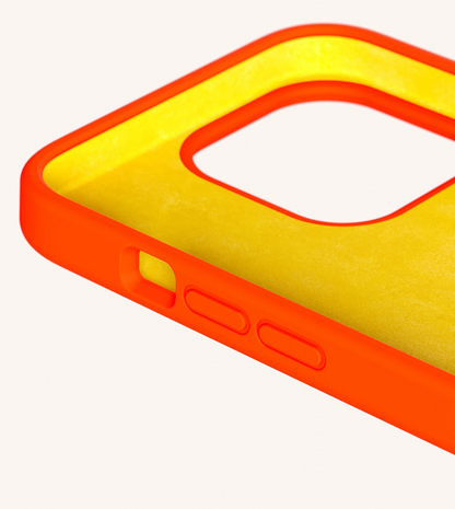 I Phone 13 Eyeletcase - Neon Orange