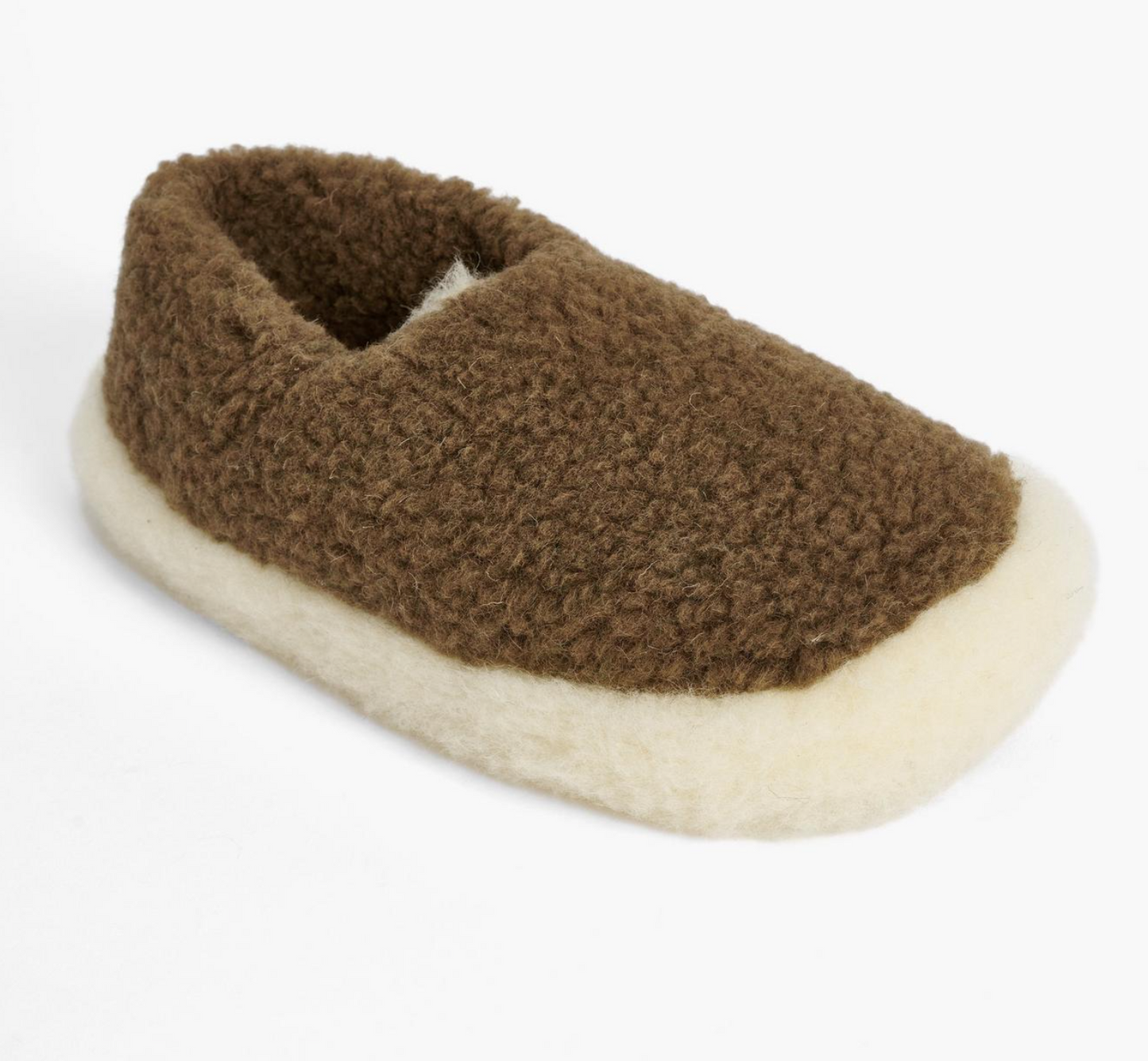 Wool Slippers Siberian  - Brown