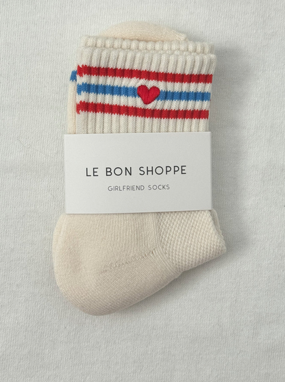 Girlfriend Socks - Embroidered  Leche