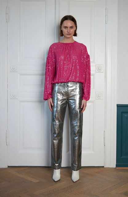 Sequin Blouse - Pink