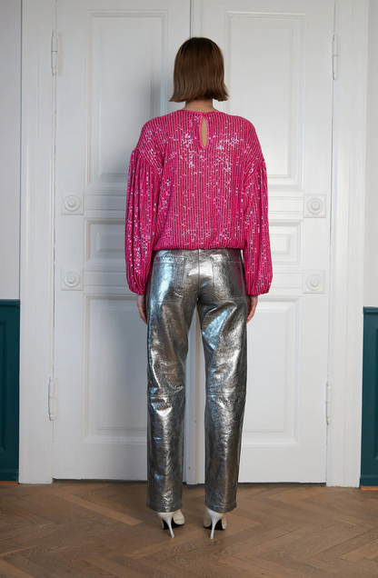 Sequin Blouse - Pink