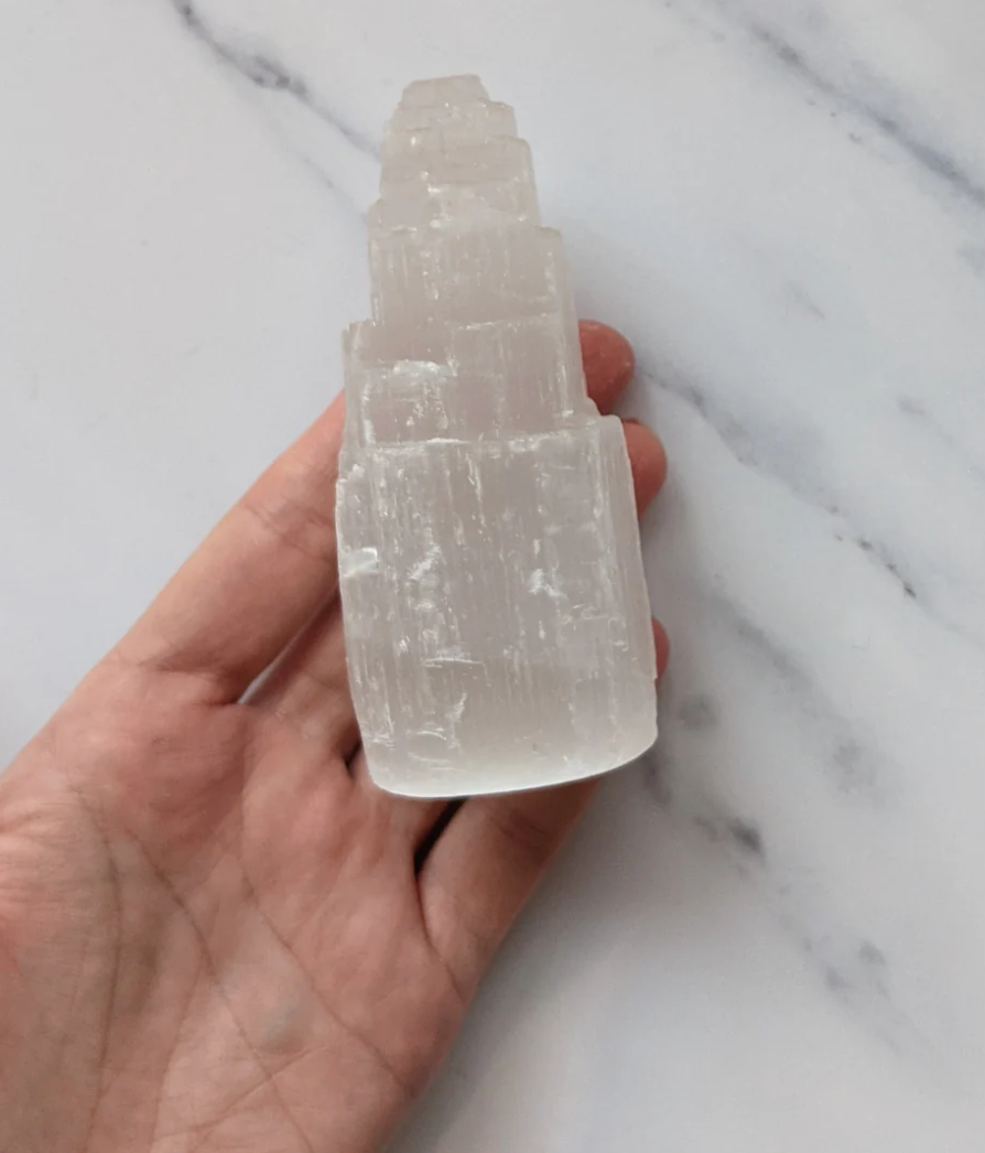 Selenite Tower - Small