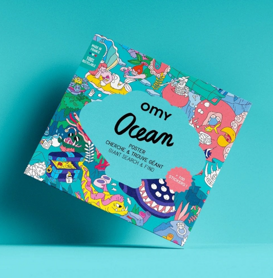 Ocean Giant Poster & Stickers