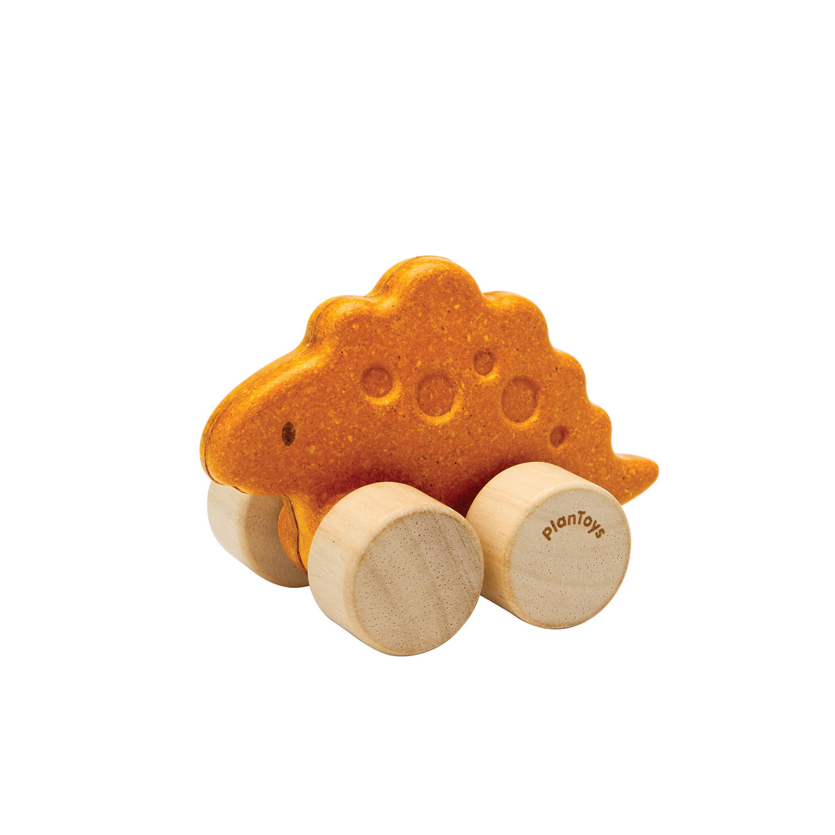 PlanToys Stego Dino Car Push Along Wooden Toy