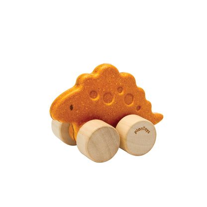 PlanToys Stego Dino Car Push Along Wooden Toy