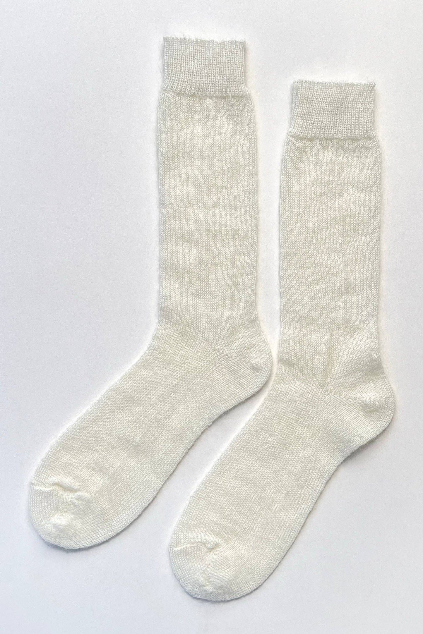 Mohair Veil Socks - Cream