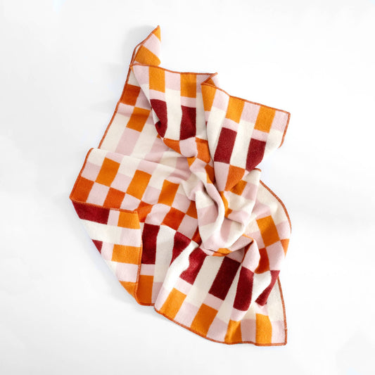 Wool Throw Blanket: Studie Orange