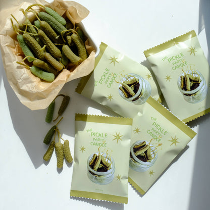 Pickle Beeswax Birthday Candles set f 10