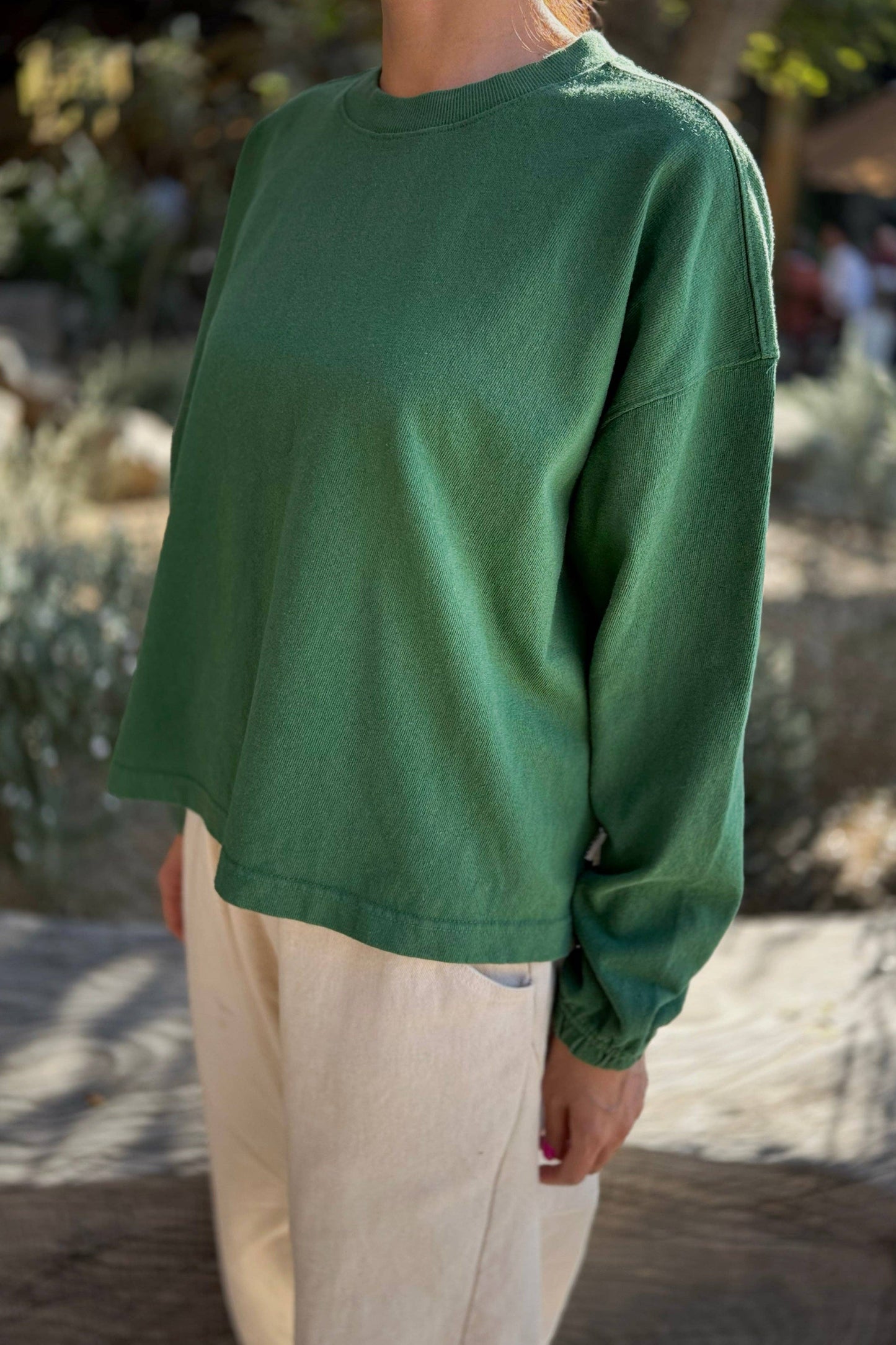 Naturelle Tee - Moss Green