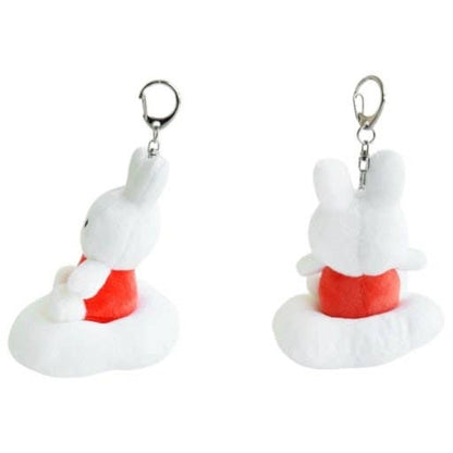 Miffy Dream on Cloud Plush Keyring Bag Charm: Miffy-Brown