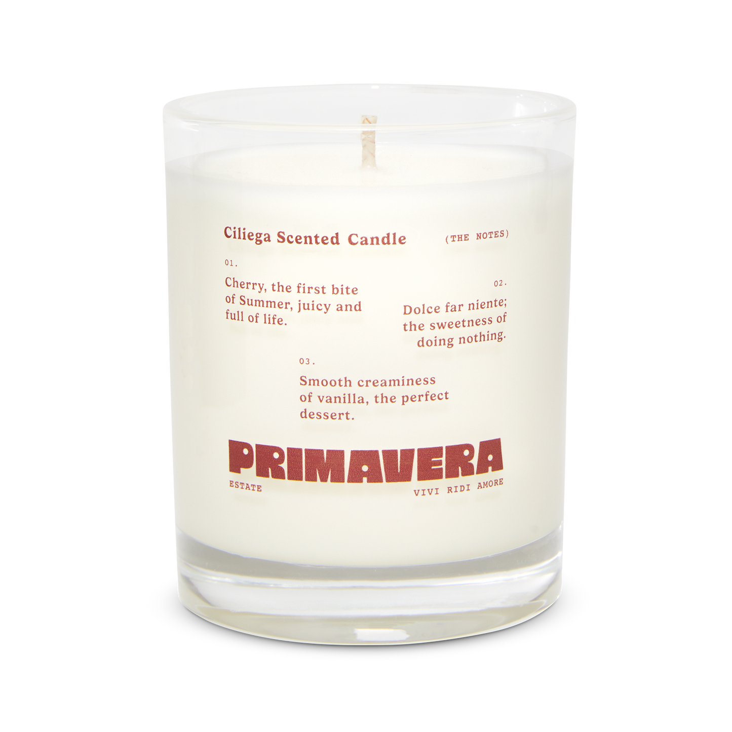 Primavera Estate Candle 250ml - Ciliegia (That's Cherry): 12 x 250ml