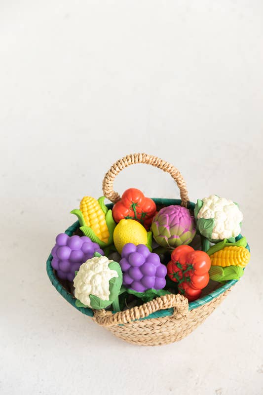 Lemon Rattle Toy - Natural Rubber Baby Rattle Oli&Carol