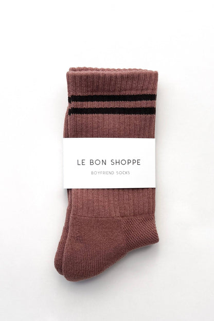 Boyfriend Socks - Clay