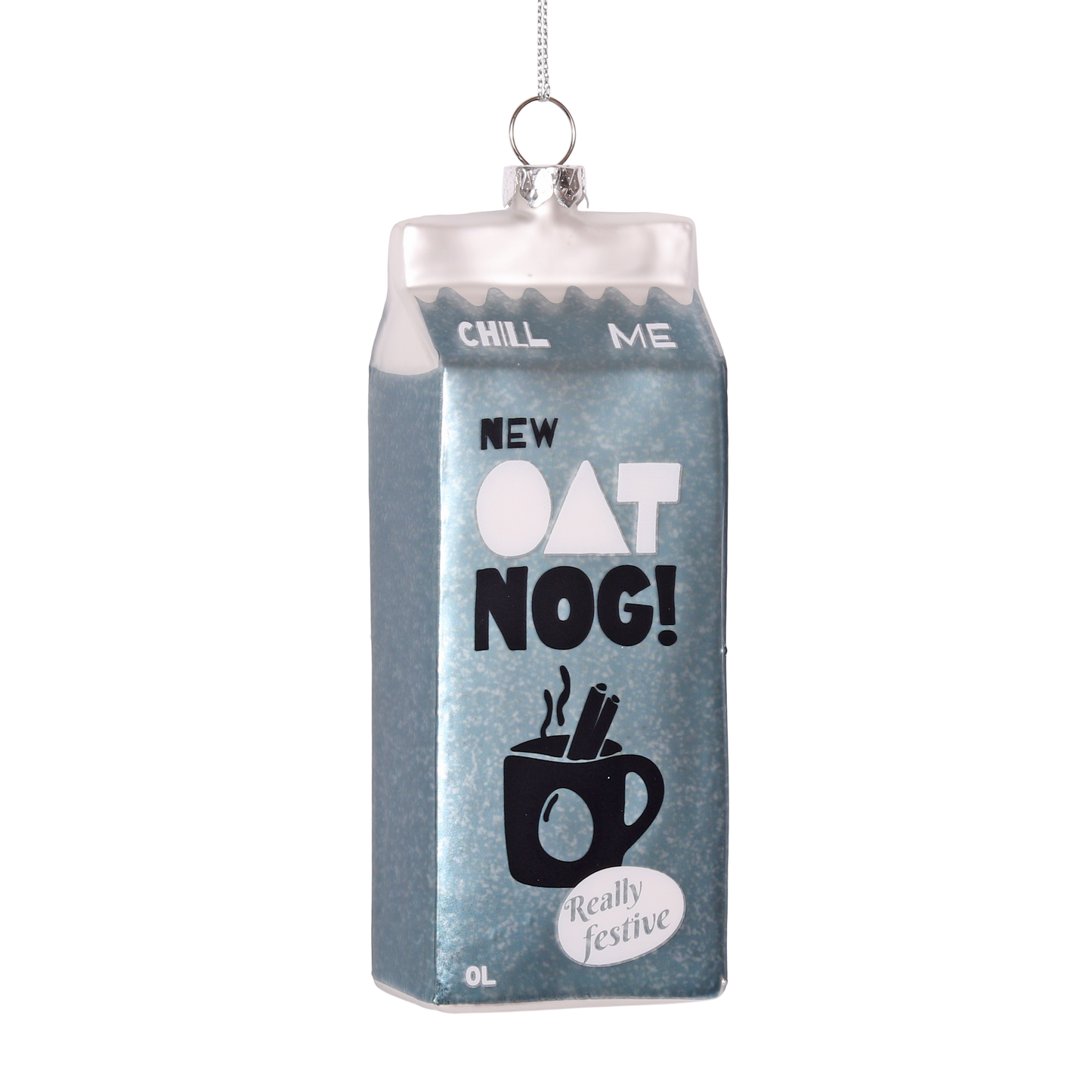 Oat Nog Glass Decoration