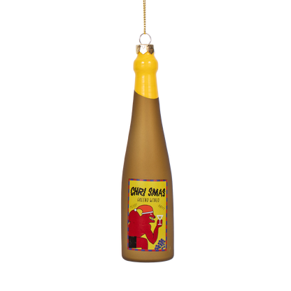 Chris Mas Wine Decoration, 12cm