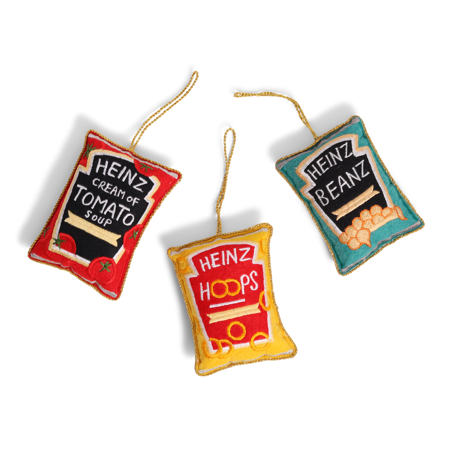 Heinz Beanz Embroidered Christmas Decoration, 10cm