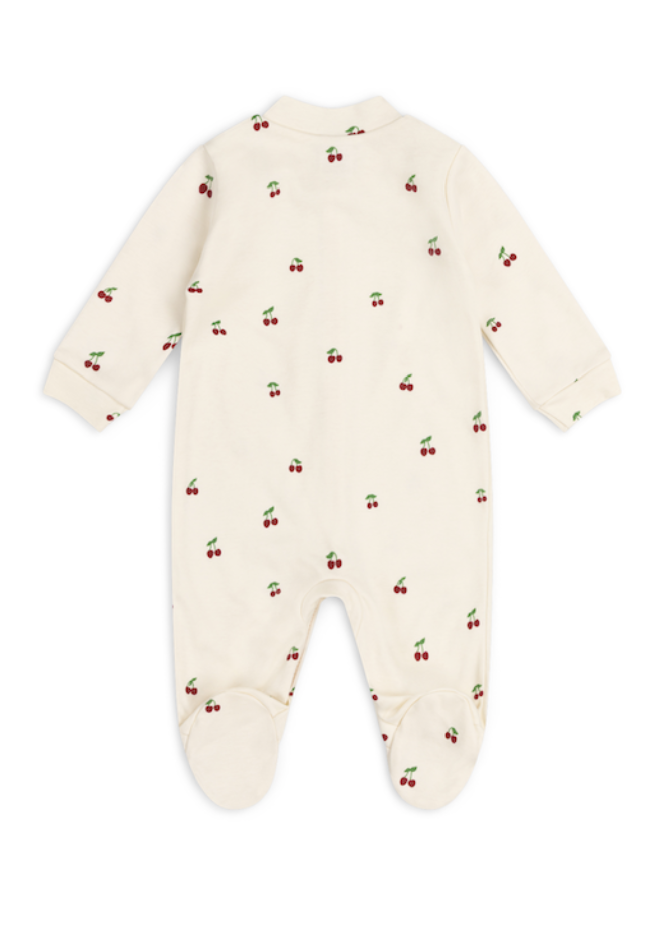 BABY SLEEPSUIT | CHERRY ON OATMEAL: 0-3 Months