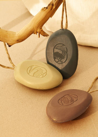 Pebble Soap on a Rope Honey & Orange Blossom 200g