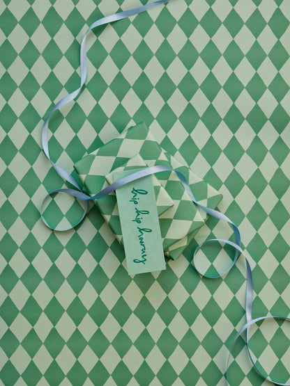Diamond Gift Wrap Green